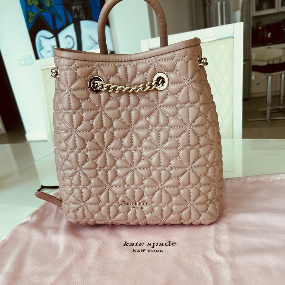 Kate Spade Bloom Medium Backpack Flapper Pink NET - Picture 6 of 16